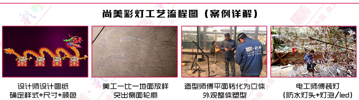 自貢彩燈工藝流程圖 自貢彩燈工藝流程圖